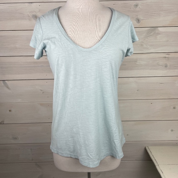 Standard James Perse Blue Short Sleeve V-Neck T-Shirt - NWT $95 - Picture 1 of 8